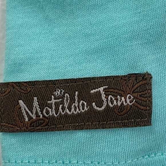 Nwt Matilda Jane Talk To Me Cotton Babydoll Tank Aqua - Picture 10 of 11